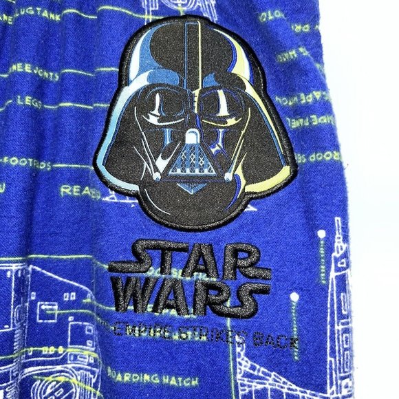 Disney Store Star Wars Flannel Pajama Lounge Pants Mens Size XL Blue Darth Vader - Picture 3 of 8